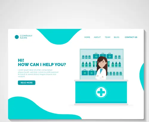 pharmacy website design